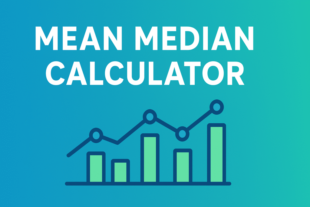 Mean Median Mode Calculator